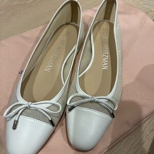 Stuart Weitzman White Flats